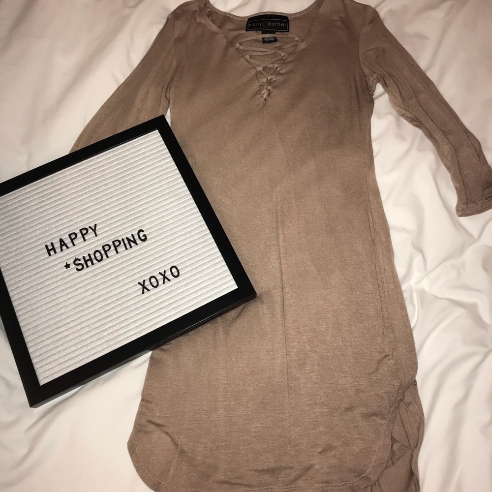 Lace up dress